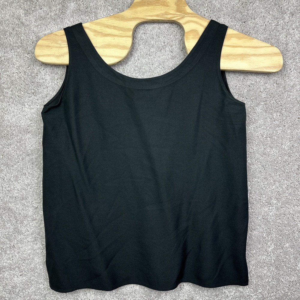 Clothes (real) Saks Fifth‎ Avenue Women Black Sleeveless Silk Top Large